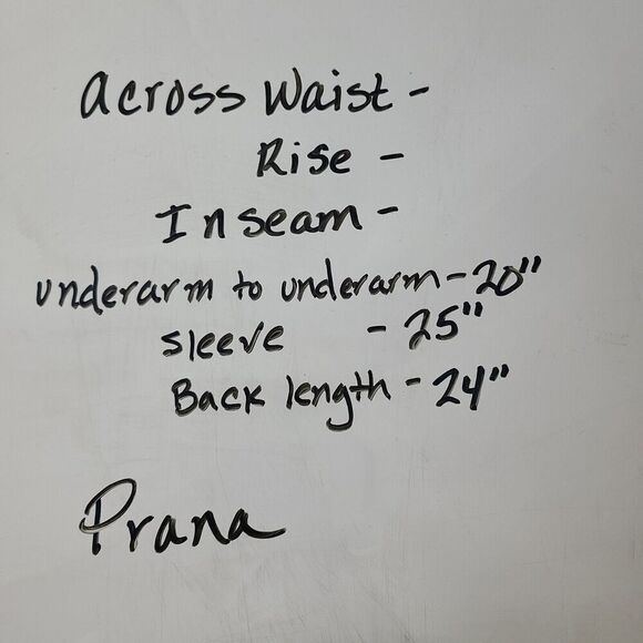 Prana Jacket L Olive Green Stretch Knit Full Zip Collared Pockets Warm - Picture 8 of 8